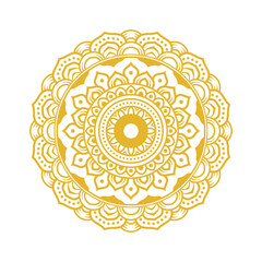 Mandala art Islamic ornament golden luxury design