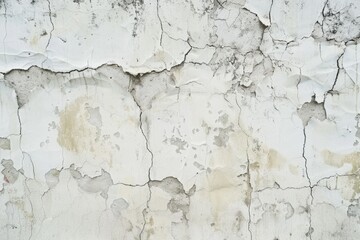 Obraz premium A close-up of a white wall with peeling paint, ideal for use in renovation or DIY projects