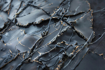 Close-up view of self-healing material showcasing its innovative properties during a laboratory demonstration