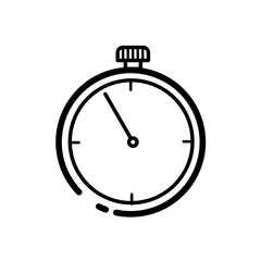 stopwatch, clock, watch, time - vector icon