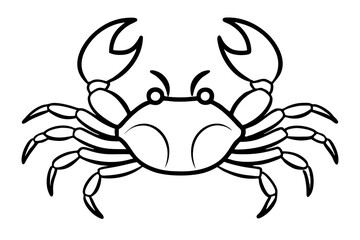 crab isolated on white background