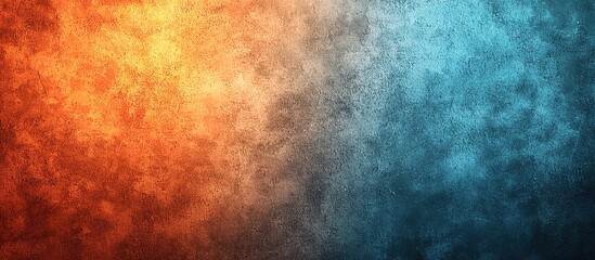 Fototapeta premium Orange and Blue Gradient Background with Textured Overlay - Perfect for Modern Design Projects or Creative Backgrounds