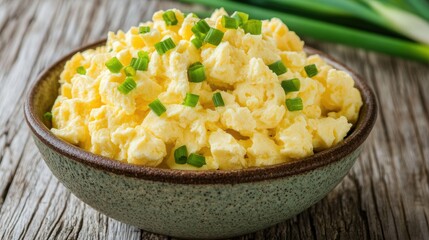 Creamy Scrambled Eggs with Fresh Green Onions