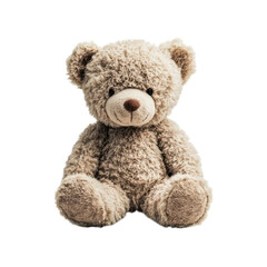 Fototapeta premium Cute Teddy Bear Isolated on White Background 169 Aspect Ratio