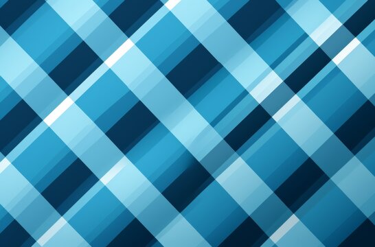 Blue Diagonal Plaid Pattern Background Vector Illustration with  a sleek and modern blue plaid pattern 