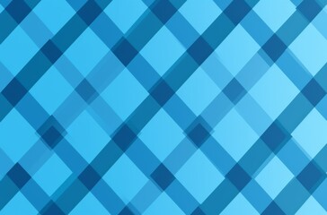 Blue Diagonal Plaid Pattern Background Vector Illustration with  a sleek and modern blue plaid pattern 