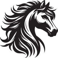 Fototapeta premium horse head silhouette