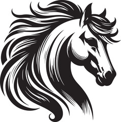 horse head silhouette