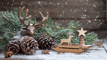 Obraz premium The Charming Winter Decor