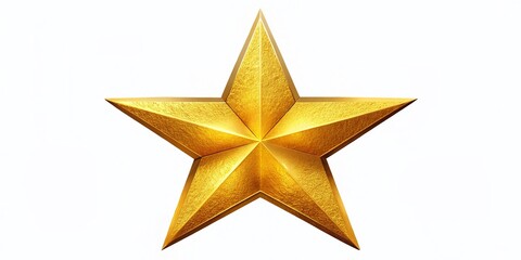 Obraz premium High-Quality Gold Star Printable for Awards, Crafts, and Educational Activities - Perfect for Celebrating Achievements