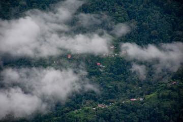 A Skyward View from the Mountain's Peak