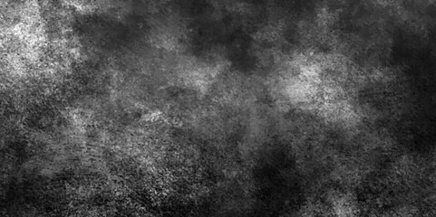 Black and white grungy background or texture, featuring a haze of soft gray tones and abstract patterns. black backdrop concrete texture background banner pattern. dark paper texture background.