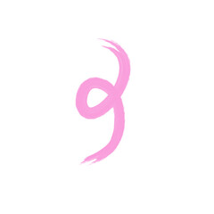 Flat vector ribbons. Flat pink ribbons banners isolated on white background