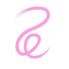 Flat vector ribbons. Flat pink ribbons banners isolated on white background