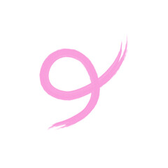 Flat vector ribbons. Flat pink ribbons banners isolated on white background