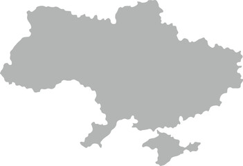 Obraz premium grey Ukraine map