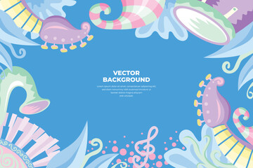 Vector Music Background 3