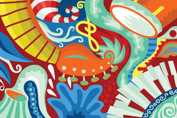 Vector Music Background 4