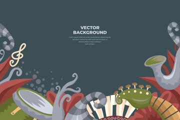 Vector Music Background 5