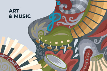 Vector Music Background 5