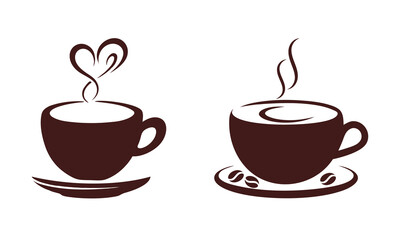 coffee cup vector silhouette