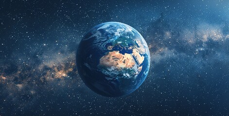 Naklejka premium earth in space