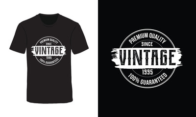 Vintage typography t shirt design