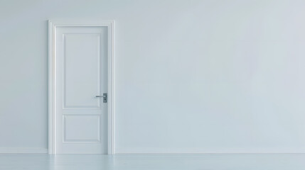 White Open Door in Room | Symbolising Opportunity and New Beginnings in Interior Design