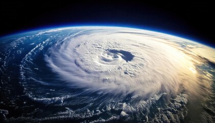 Hurricane viewed from space