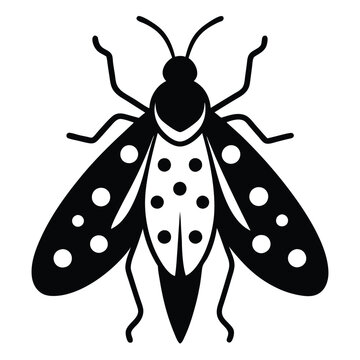 recommend clip art: Solid color Spotted Lanternfly animal vector design