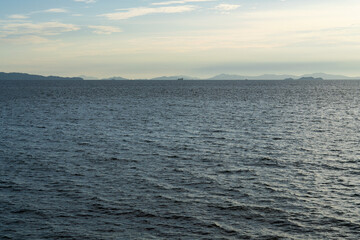 Obraz premium sunset in the cloud over the sea