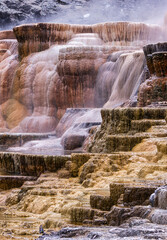 Stunning Geothermal Formations at Yellowstone National Park