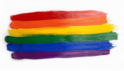 絵の具とレインボー・フラッグ(Paint of the pride flag.)
