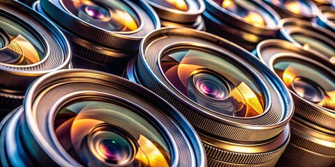 Closeup of Camera Diaphragm Lens Blades for Photography Enthusiasts