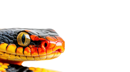 Happy new year 2025, year of the snake. Transparent background PNG file.
