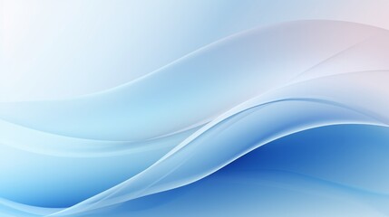 Obraz premium Light blue gradient abstract banner background with wavy curve