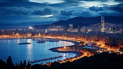 Fototapeta premium Exploring the Vibrant Streets of B celona in Aspect Ratio