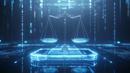 Digital Balance of Justice in Futuristic Technology