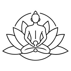 silhouette of a yoga