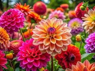 Vibrant European Flower Blooms in Nature's Garden: A Stunning Display of Color and Beauty in Floral Photography
