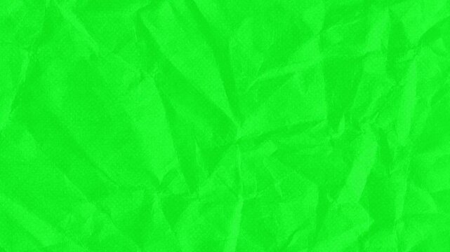 Green screen crumple paper texture animation motion graphic with chroma key clip template 4k Background. Easy removed green screen. High resolution. Ultra High Definition, 4k video.	