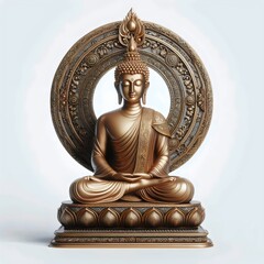 Fototapeta premium buddha statue isolated 