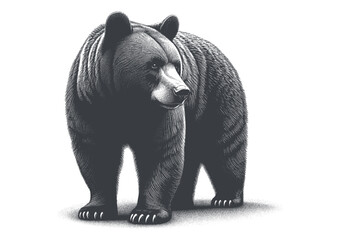 bear vector, bear silhouette