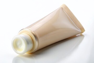 Cream Tube Isolated on White Background - High Quality Product Photography for Skincare and Beauty