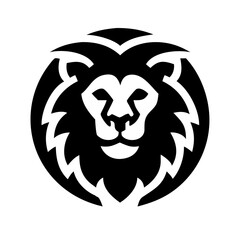 lion logo template silhouette vetor art illustartion