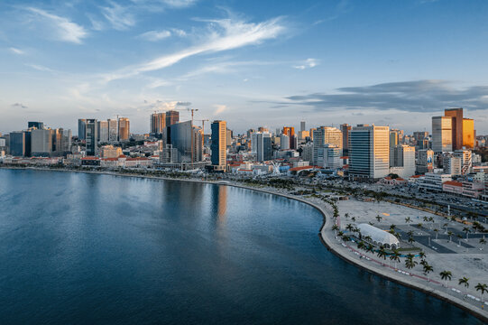 Skyline of Luanda, Angola at Sunset