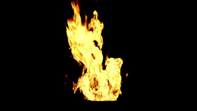 Fire burning inside transparent box
3d rendering of fire simulation with alpha channel (transparent background)

