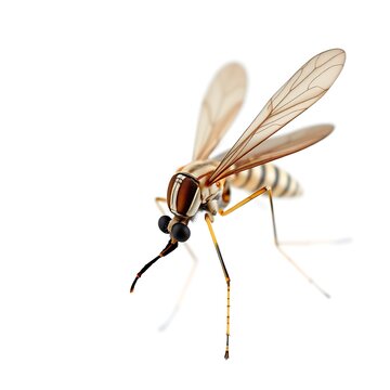 recommend clip art: Closeup of a mosquito insect isolated on white background