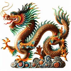 Fototapeta premium chinese dragon statue