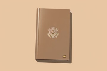 Minimalist notebook displayed on a simple background for stylish office or study aesthetic